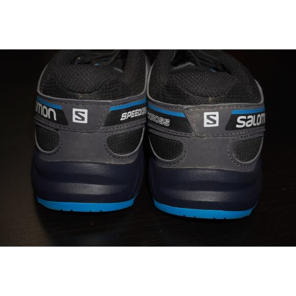 Salomon Speedcross Trail Running Shoes Black Blue Men’s 4 Women’s 5.5 - Picture 4 of 11